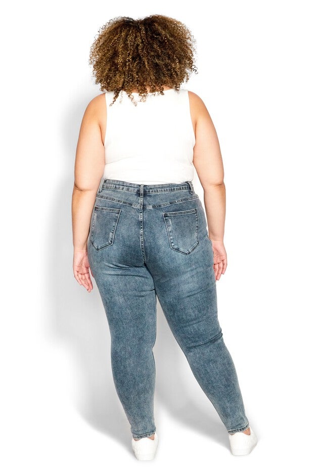 Classic Buttons Jean - blue grey, BLUE, on-hover image number 1