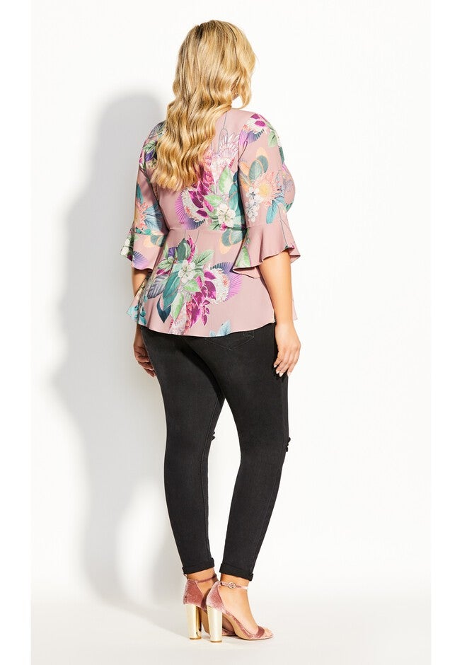Heartwine Floral Top - rose, BLACK, alternate image number null