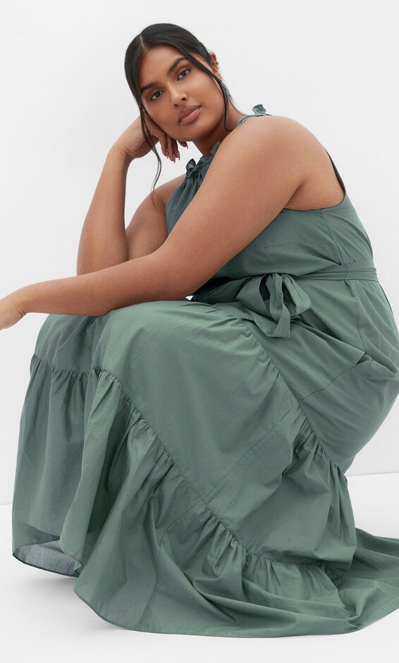 Kiana Maxi Dress - light khaki, GREEN, alternate image number null