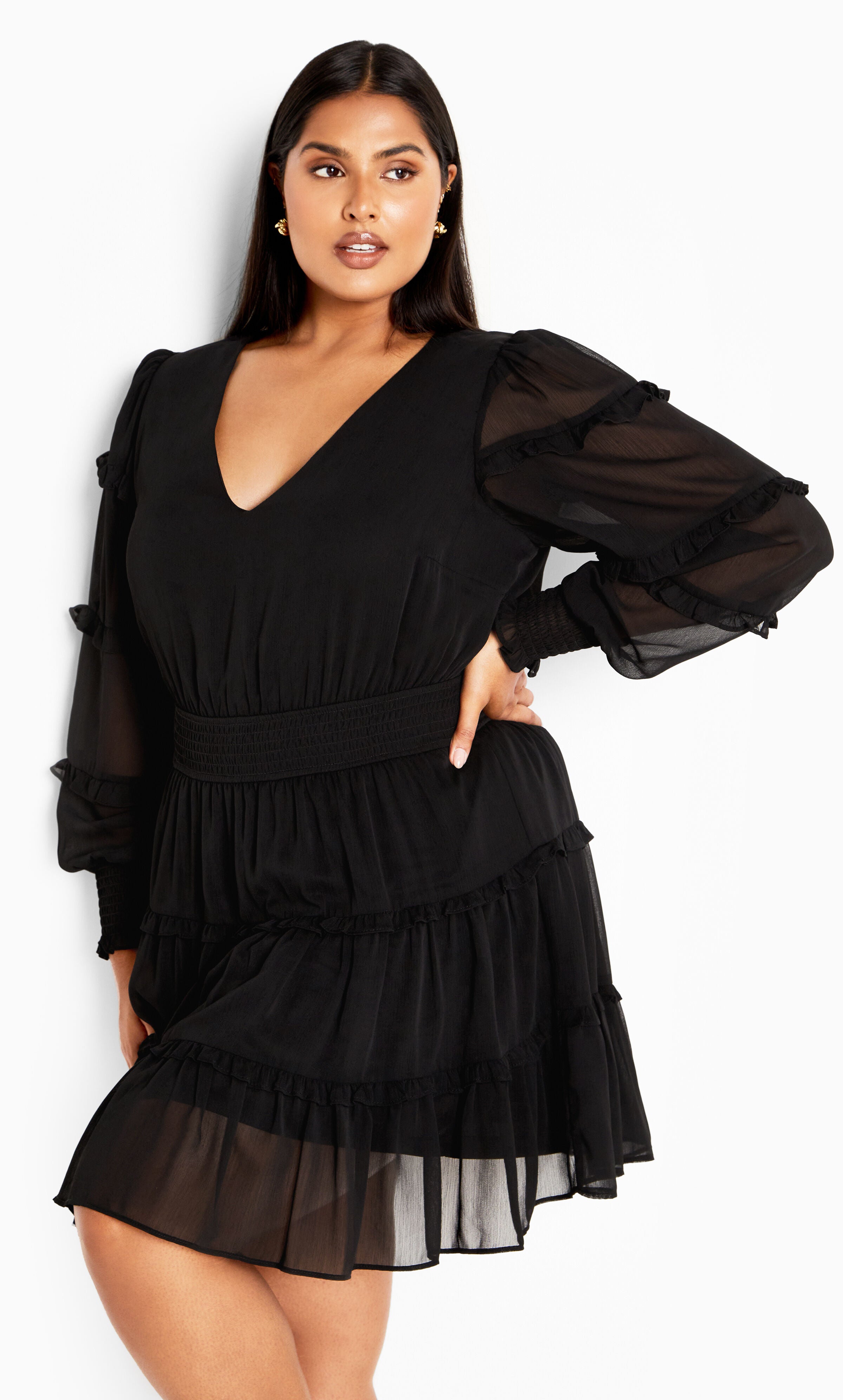 Daisy May Dress - black, BLACK, alternate image number 3