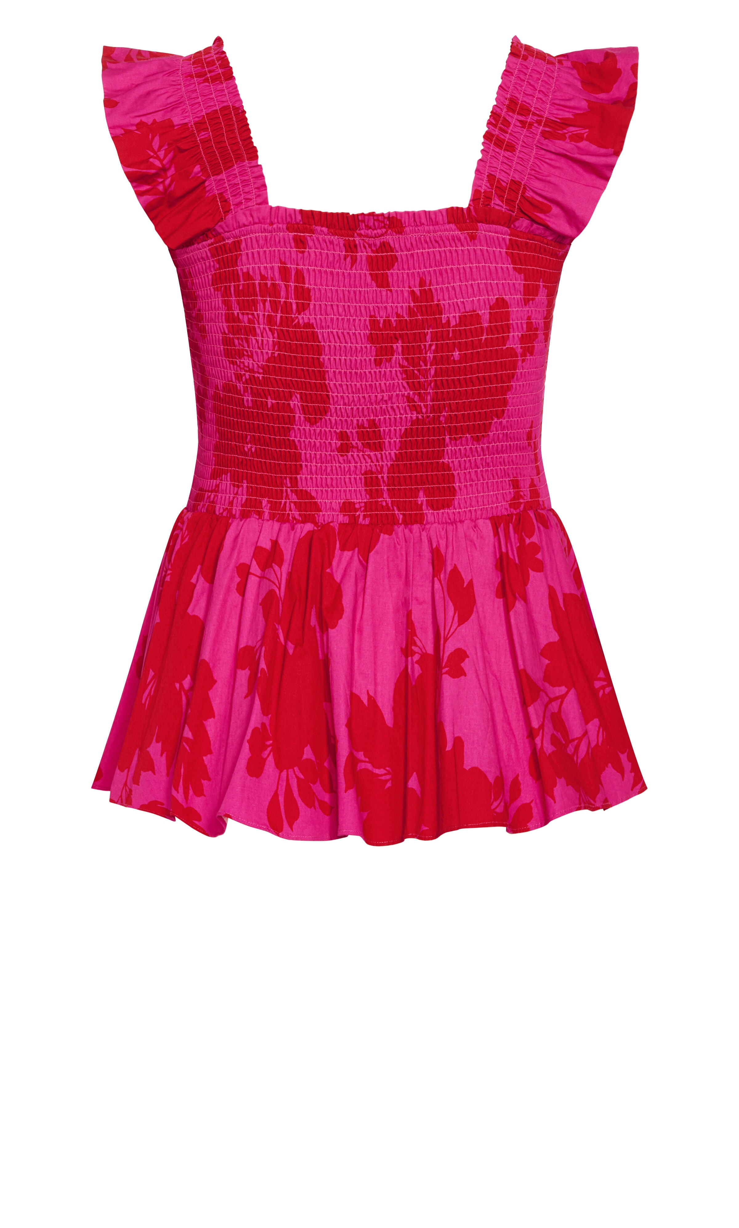Marli Print Top - magenta, PINK, alternate image number 4