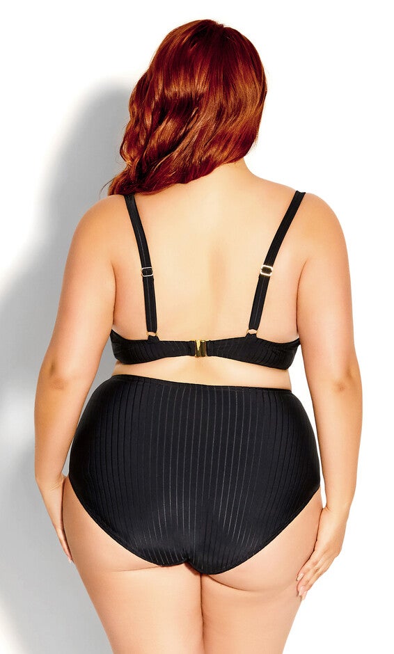 Java Longline Underwire Bikini Top - black, BLACK, alternate image number 2