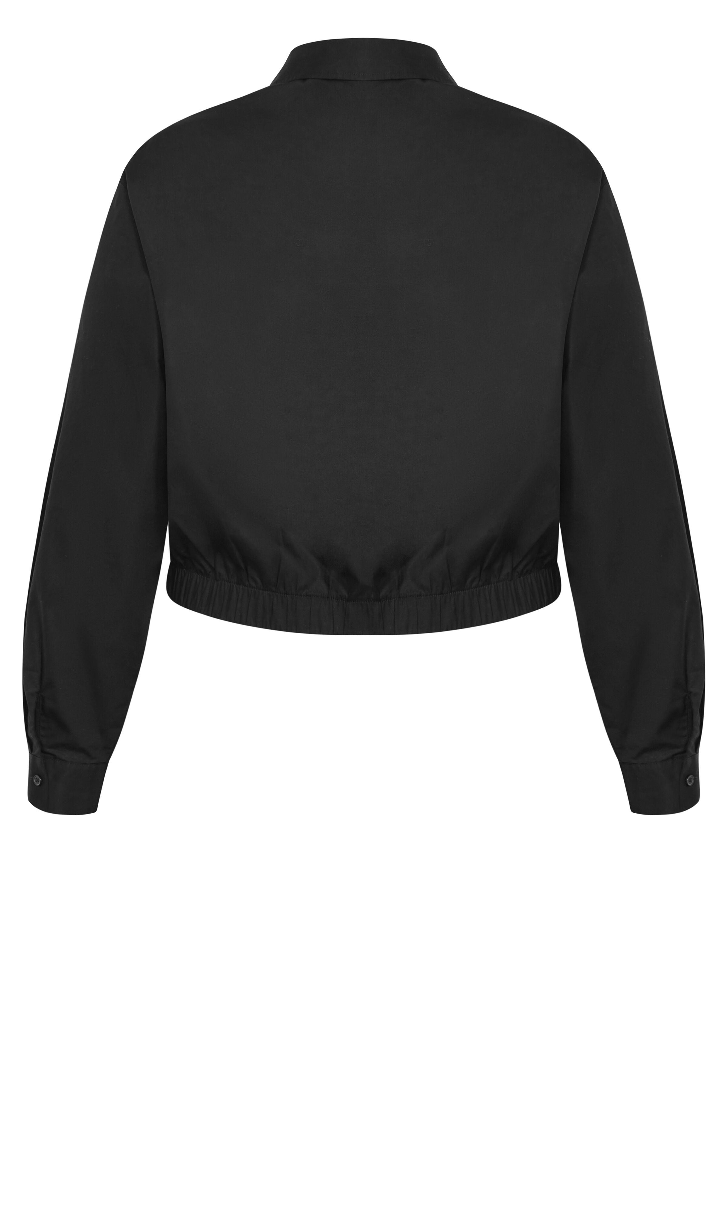 Classic Crop Shirt - black, BLACK, alternate image number 5
