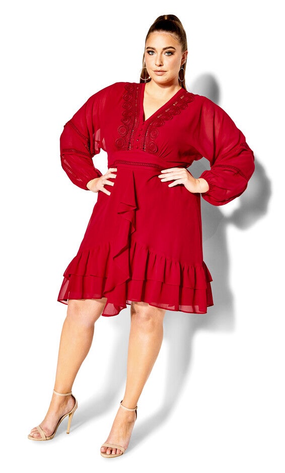Sweetheart Dress - love red, LOVE, alternate image number null