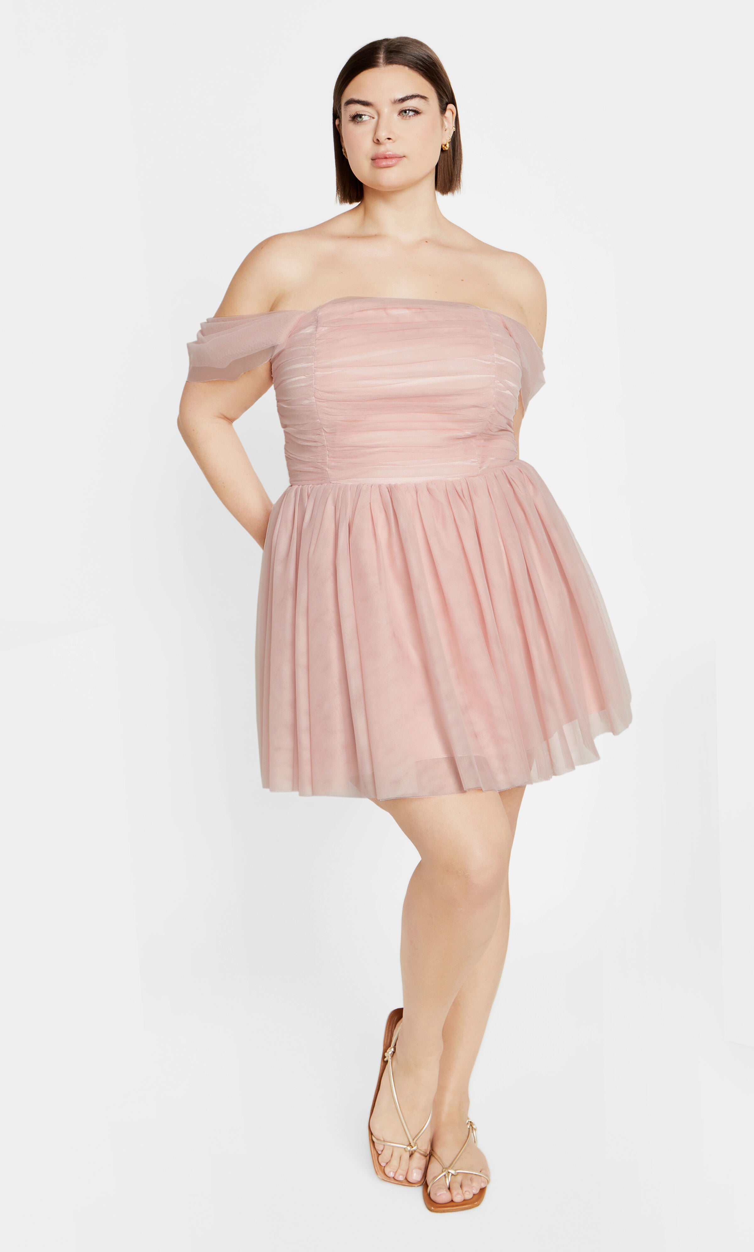 Lulu Dress - dusty pink, PINK, alternate image number 3