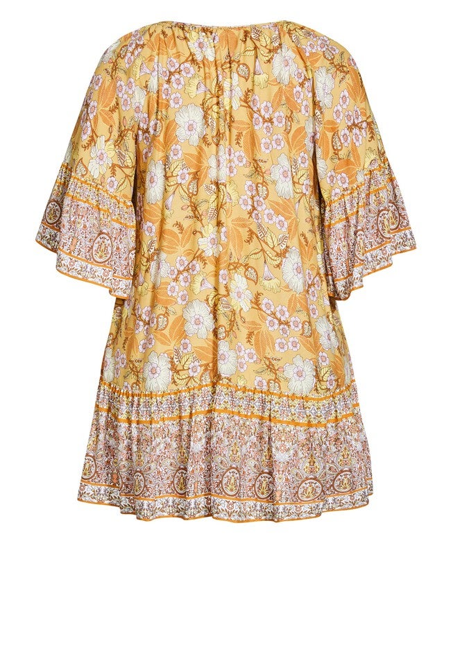 Follow Your Heart Tunic, GOLD BLOOMED AWAY, alternate image number 2