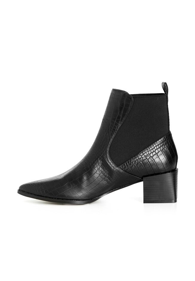 WIDE FIT Eden Ankle Boot - black, BLACK, alternate image number null