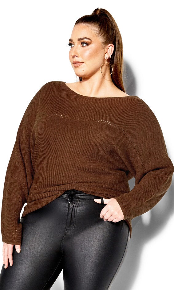 Romance Sweater - copper, BROWN, hi-res image number 0