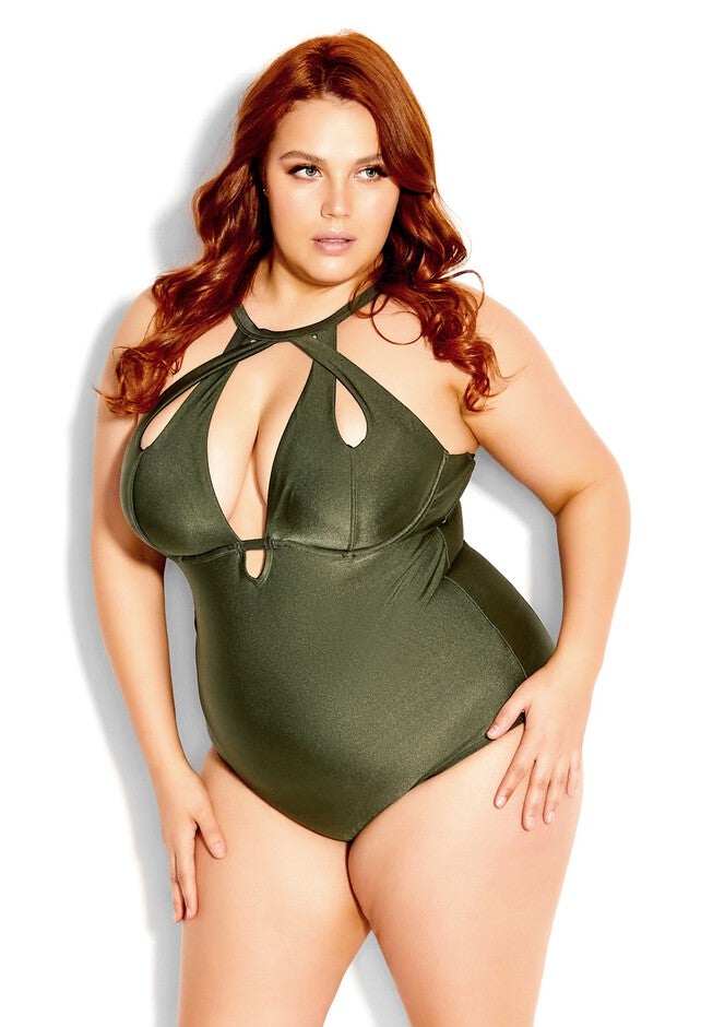 Cancun Underwire 1 Piece - khaki, BROWN, hi-res image number null