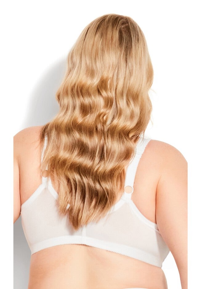 Full Coverage Wire Free Bra, WHITE, on-hover image number 1