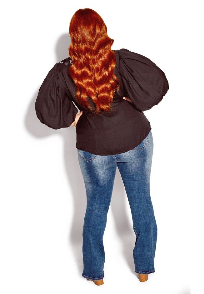 Freedom Detail Top - black, BLACK, alternate image number 2