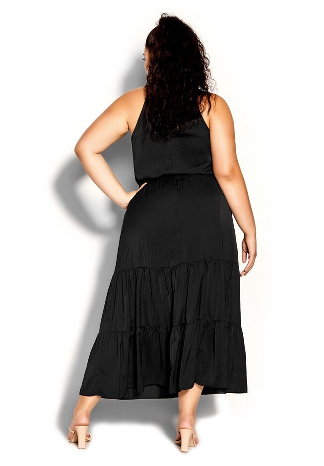Iconic Tiered Maxi Dress - black, BLACK, on-hover image number null