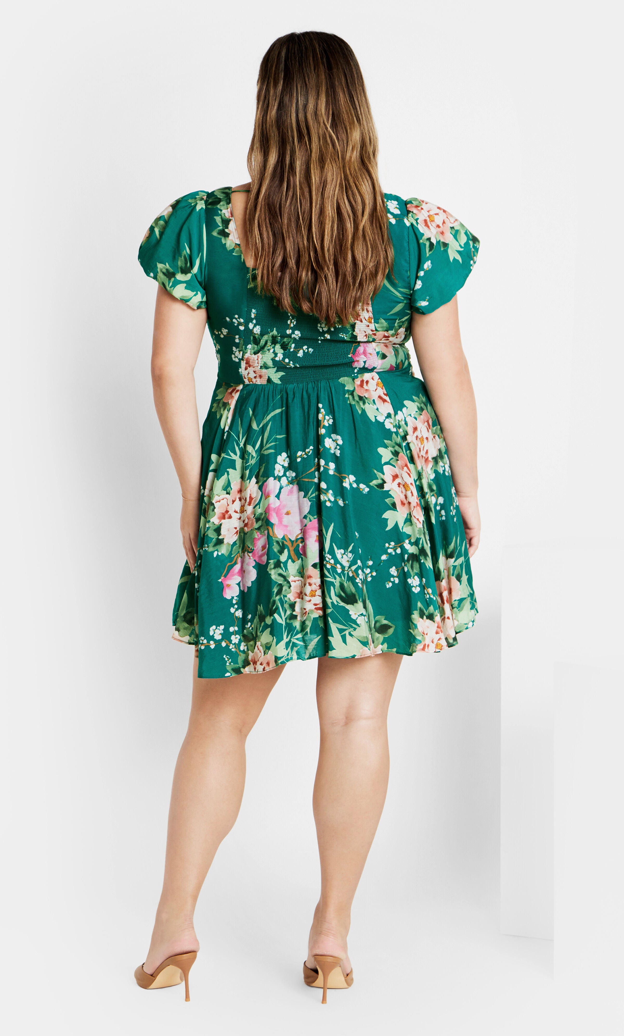 Marci Print Dress - jade, JADE SWEET BLOSSOM, alternate image number 2