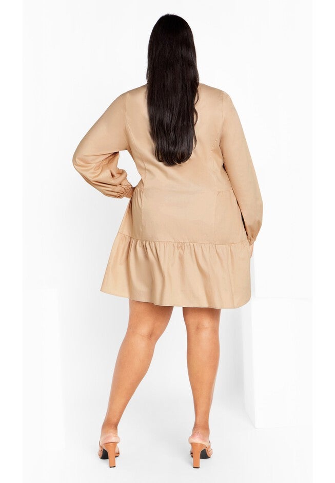 Alexia Dress - stone, BEIGE, alternate image number null