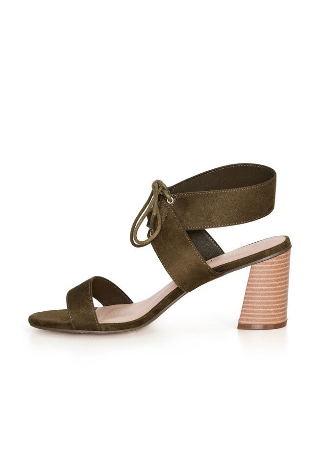 WIDE FIT Aria Mid Heel - khaki, GREEN, alternate image number null