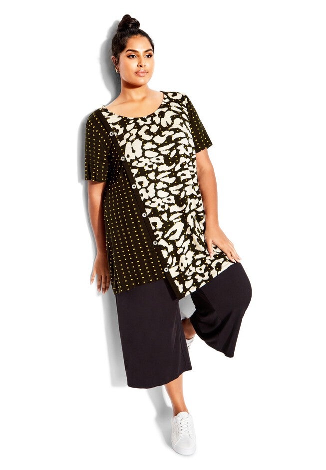 Jules Spliced Tunic, ANIMAL DOT, hi-res image number null