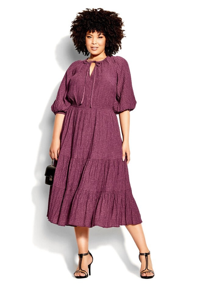 Darling Puff Dress - roseberry, PURPLE, alternate image number 2