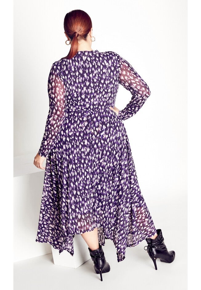 Mere Mesh Dress, VELVET OMBRE SPOT, on-hover image number null