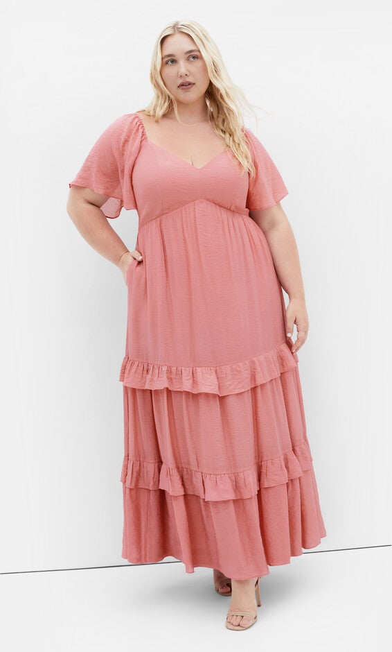 Marci Maxi Dress - deep rose, PINK, hi-res image number 0