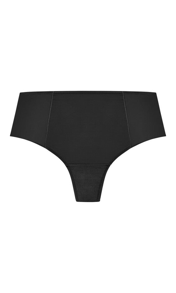 Smooth & Chic Control Thong - black, BLACK, alternate image number 3