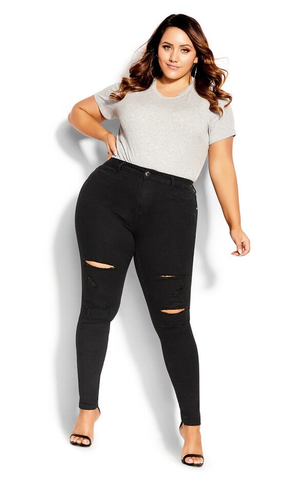 Rock N Roll Skinny Jean - black, BLACK, alternate image number 2