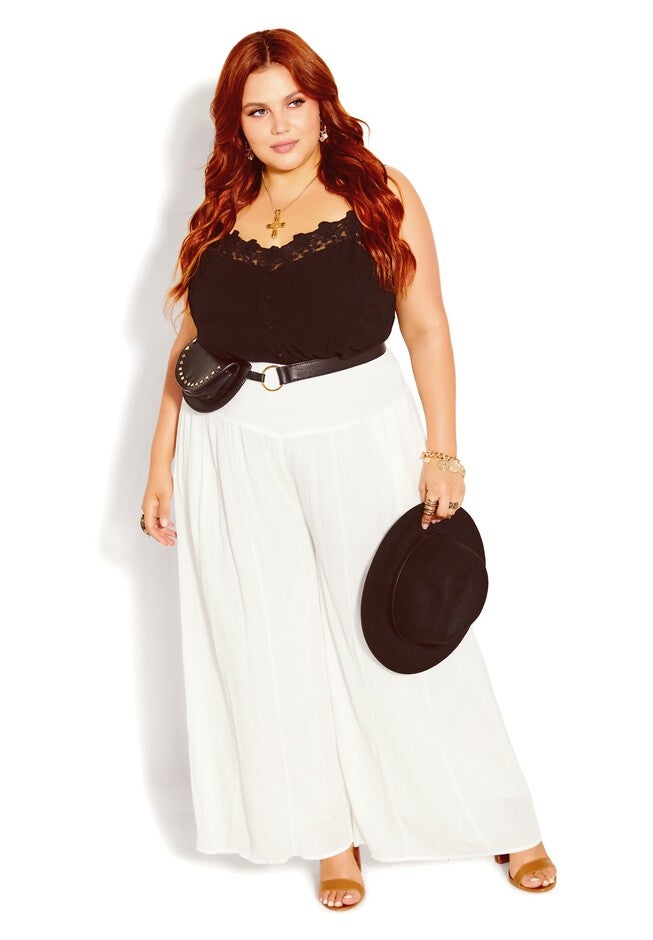 Hazel Pant - ivory, WHITE, hi-res image number null