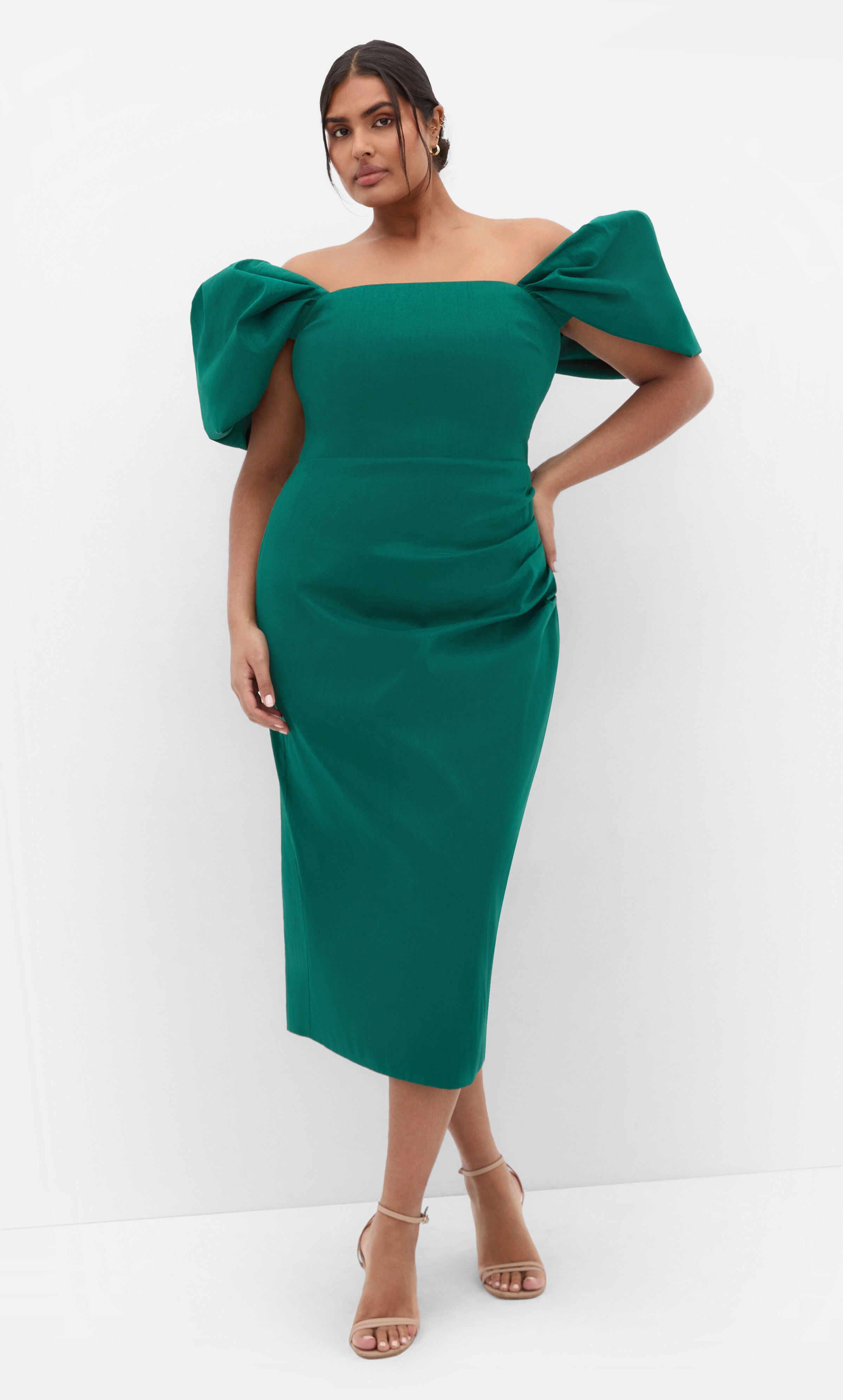 Elyse Dress - bright green, GREEN, alternate image number 3