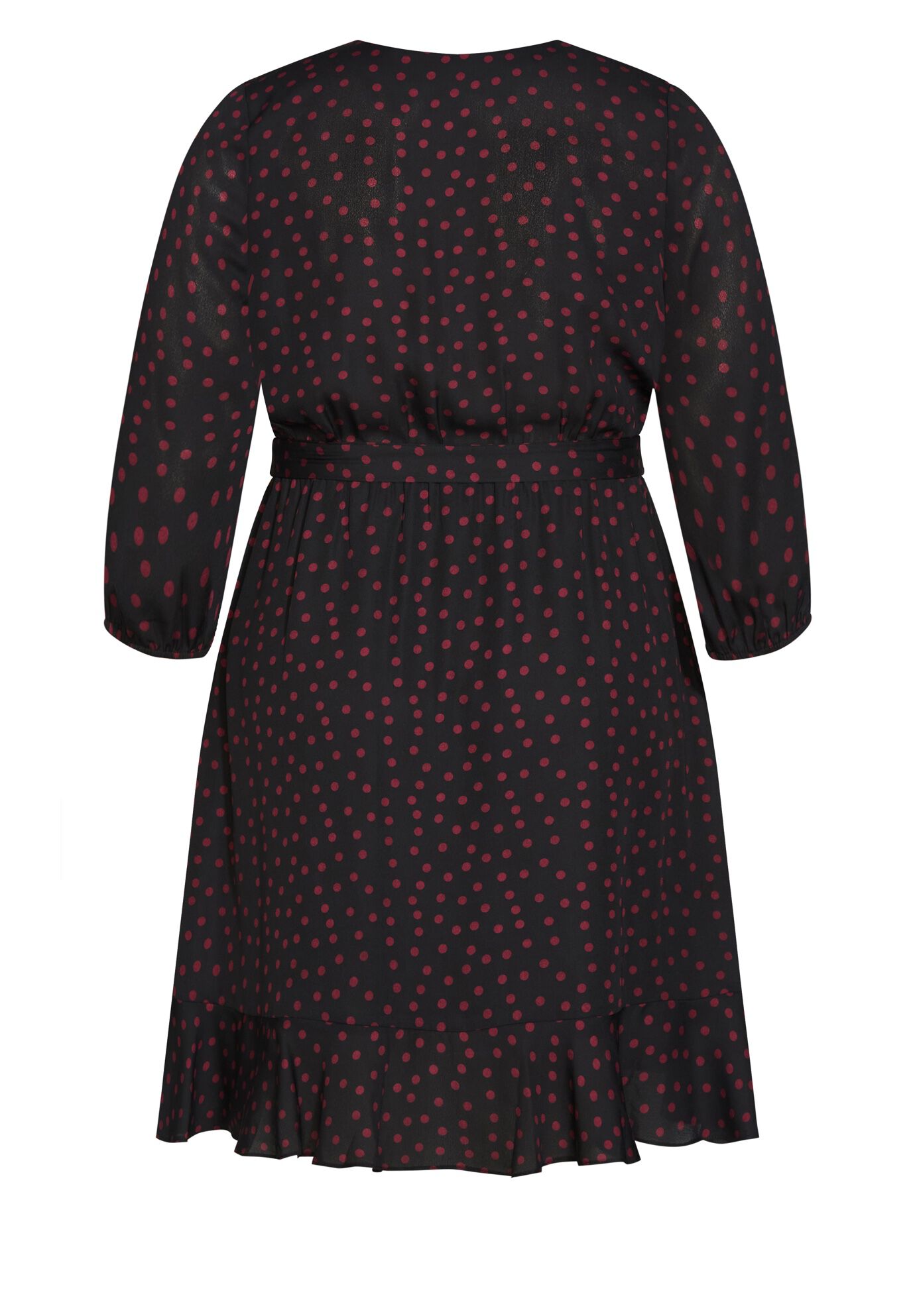 Amber Frill Dress - garnet, BLACK RED DOT, alternate image number 5
