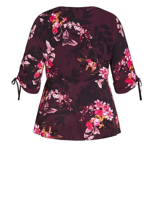Marbella Night Top - burgundy, RED, alternate image number null