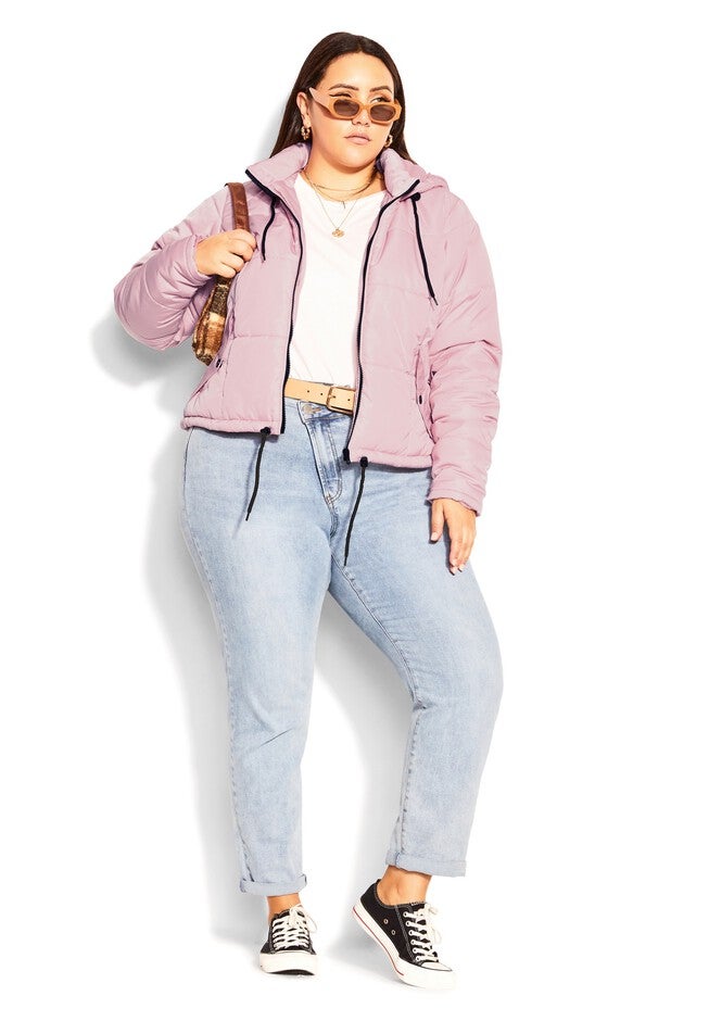 Streetwise Puffer Jacket - peony, PINK, on-hover image number 1