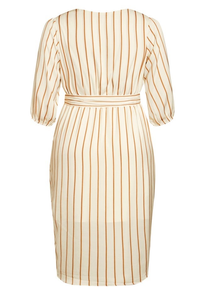 Catalina Dress - cinnamon, WHITE, alternate image number null