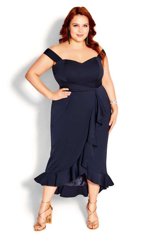 Hypnotize Dress - dark navy, BLUE, hi-res image number null