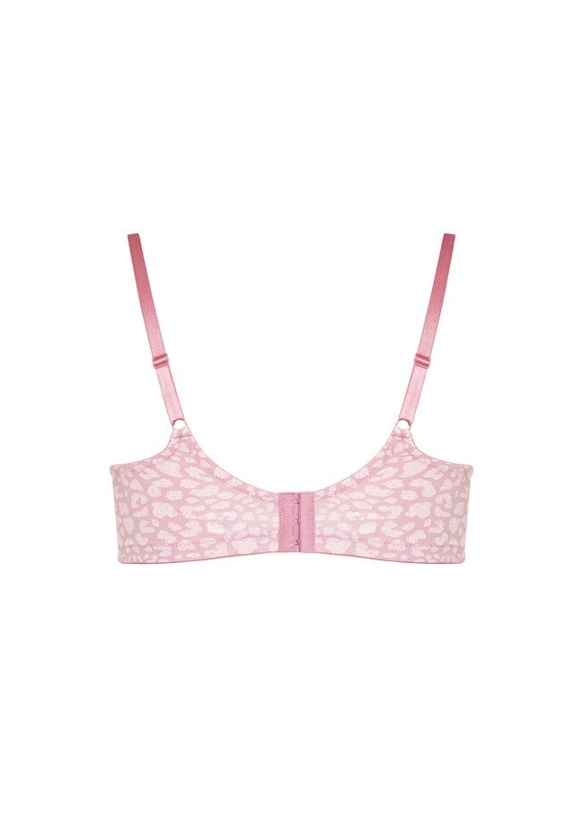 Soft Caress Print Bra, PINK ANIMAL, alternate image number null