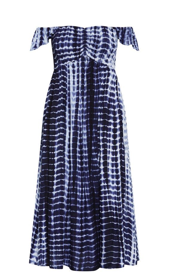 Tiarne Tie Dye Maxi Dress - blue tie dye, BLUE TIE DYE, alternate image number null