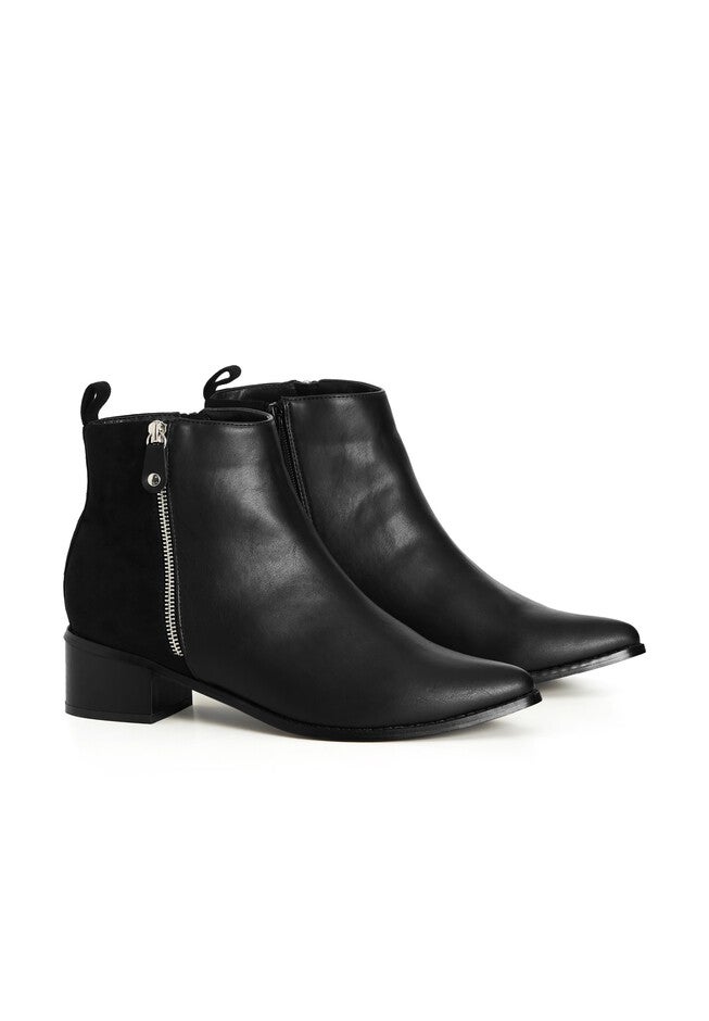WIDE FIT Lucia Ankle Boot - black, BLACK, alternate image number null