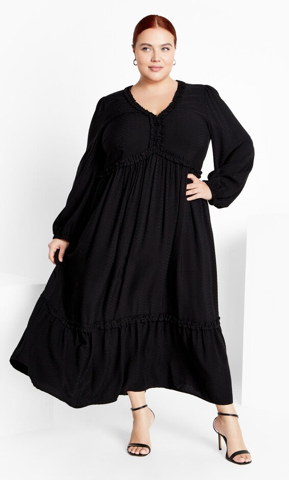 Gaia Dress - black, BLACK, hi-res image number null