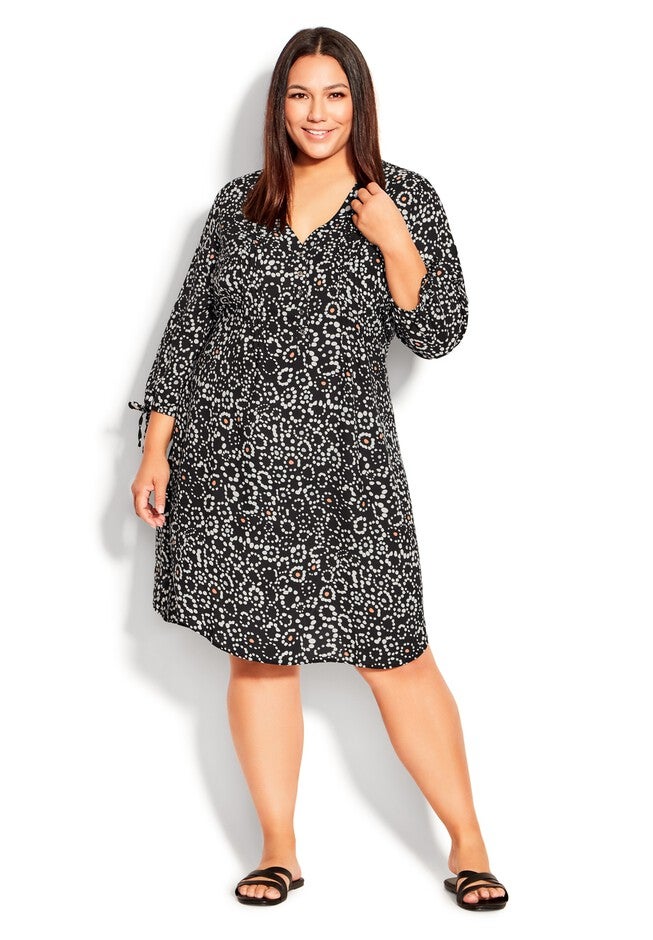 Woven Pr Shirt Dress, QUANT MONO, hi-res image number null