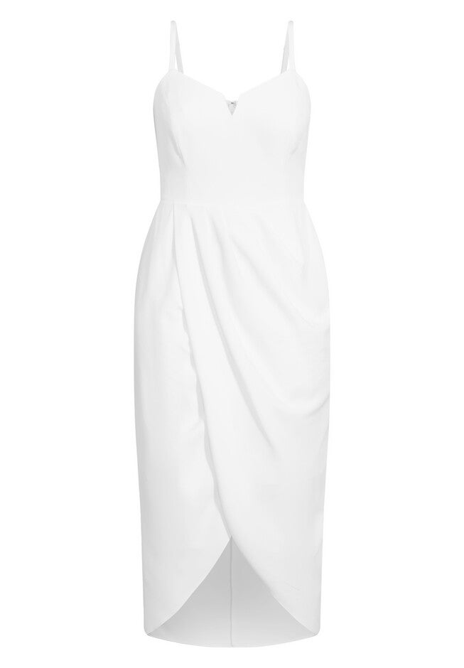 Sassy V Dress - ivory, WHITE, alternate image number null