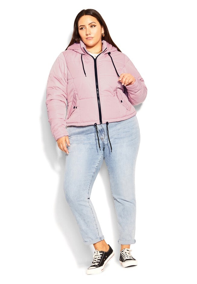 Streetwise Puffer Jacket - peony, PINK, alternate image number 2