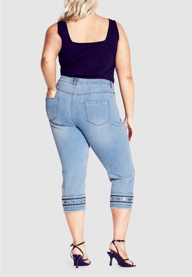 Lola Detail Jean, LIGHT WASH, alternate image number 1