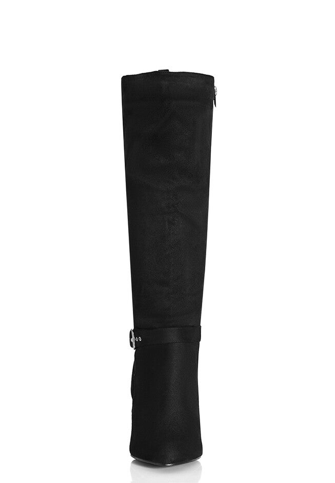 WIDE FIT Tara Knee Boot - black, BLACK, alternate image number null