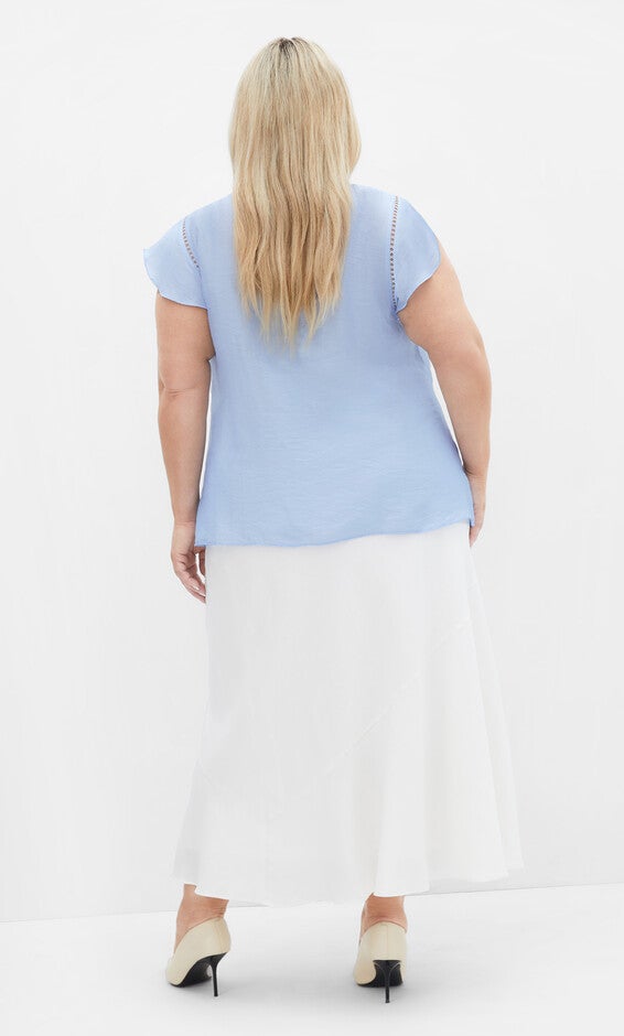 Lorelai Top - sky blue, BLUE, alternate image number 5