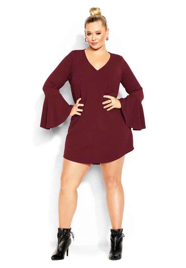 Ryan Dress - port, RED, on-hover image number null