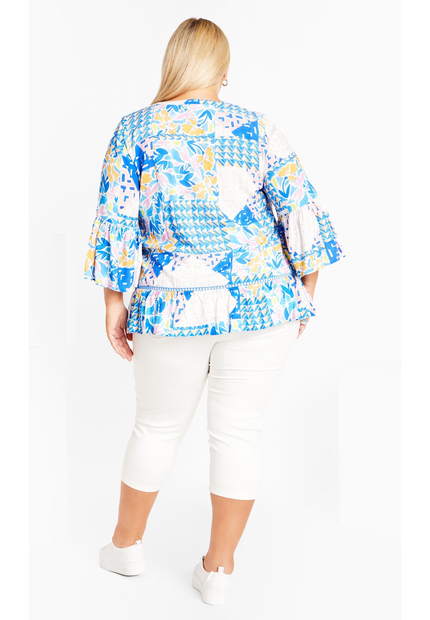 Laura Print Shirt, CONEY ISLAND, on-hover image number 1