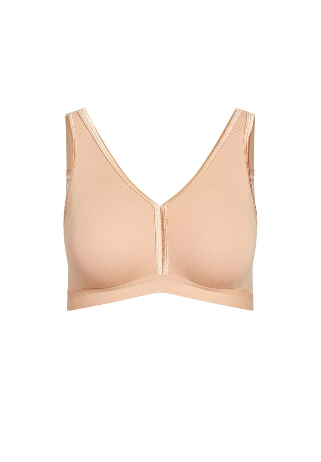 Basic Cotton Bra, NATURAL, alternate image number null