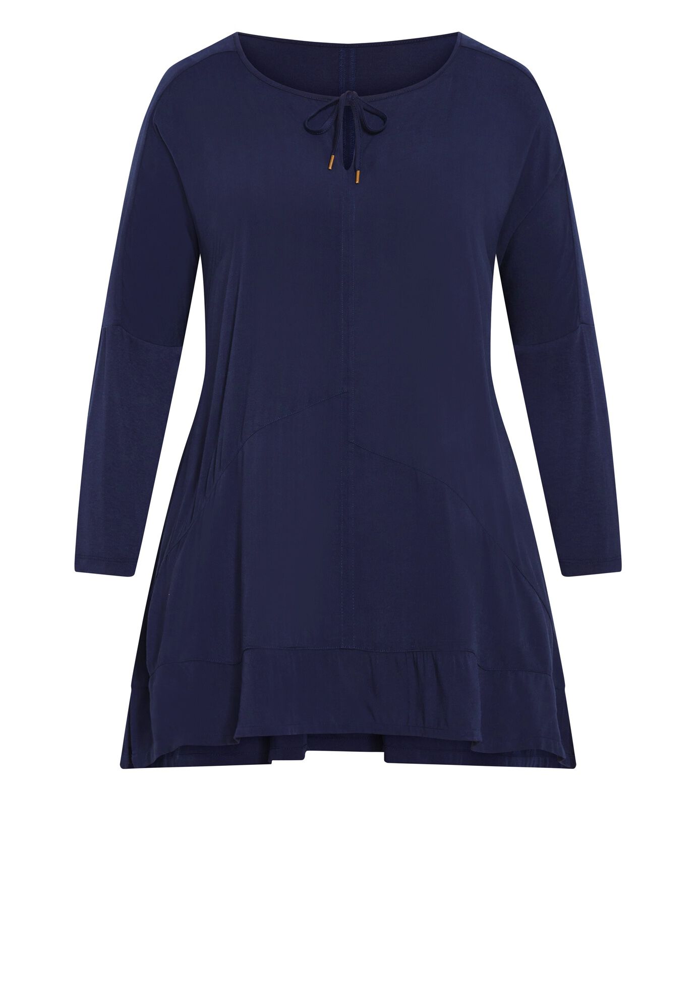 Sheila Mix Media Top, NAVY, alternate image number 4