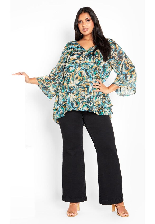 Rosie Layer Print Top, PAPILLON, on-hover image number null
