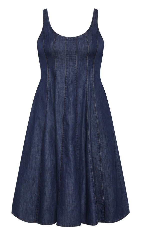 Lula Denim Dress - dark wash, DARK WASH, alternate image number 6