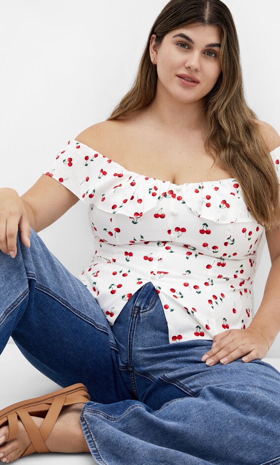 Bella Top - ivory, WHITE, hi-res image number 0