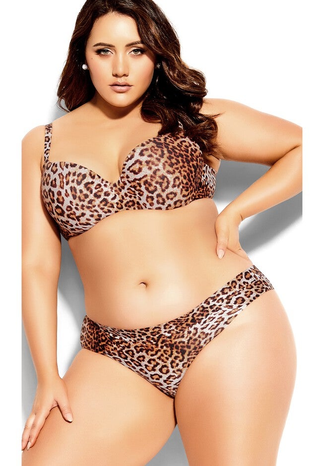 Bodycon Contour Bra - animal, BEIGE, hi-res image number 0